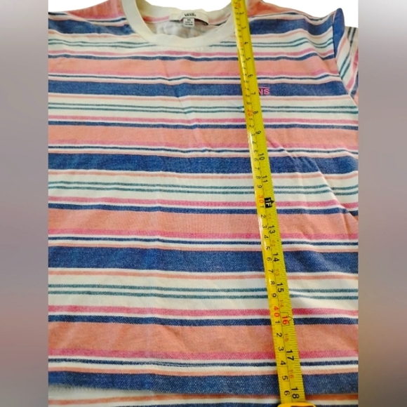VANS | Wazzy Stripe Coral Beach Vibes Skate Short Sleeve Crop TShirt | XS NWOT - Picture 7 of 7